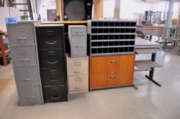 Lot - (3) 4-Drawer File Cabinets, (2) 2-Drawer File Cabinet, Etc.