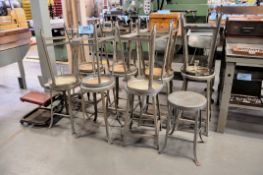 Lot - (15) Shop Stools