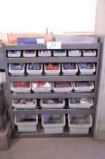 Lot - Springs and Hardware in (18) Plastic Parts Bins with 44