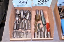 Lot - Single and Double End Mills in (2) Boxes