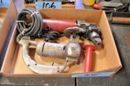 Milwaukee Cat No. 6880 10-ga. Electric Nibbler with Electric Sheet Metal Shear in (1) Box