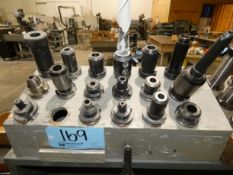 Lot - (17) Assorted 40 Taper Tool Holders with Holder