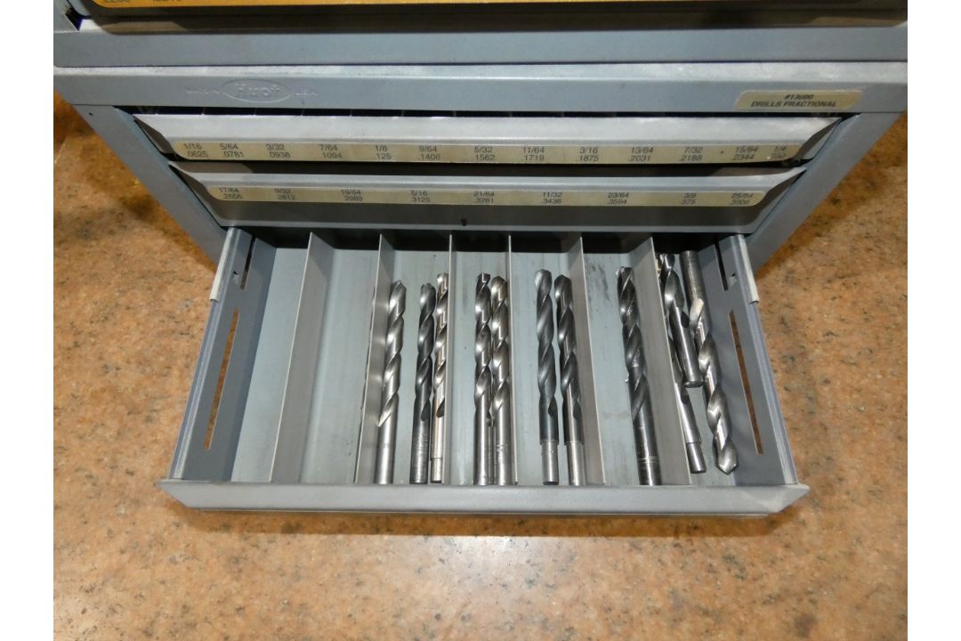 Lot - (2) Hubt Drill Bit Cabinet With Contents - Image 3 of 8