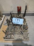 Lot - (2) CNC Drill Bit Holders with Contents