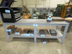 Plywood Shop Table with Tool Holder Holes