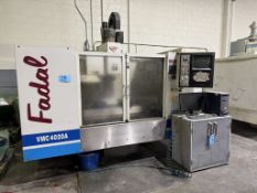 Fadal 4020A VMC, 7500RPM, Cross Bearing Ways, 12 ATC, (2) Kurt Precision Vises