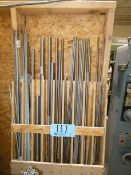 Lot - Contents of Wall Mount and Floor Holder- Welding Rods