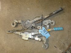 Lot - (1) MAASDAM Power Pull 2-Ton Model 144SB-6 and (1) Unknown Come Along, 8,000lbs