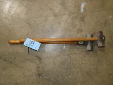 Lot - (2) Wooden Handle Sledge Hammers