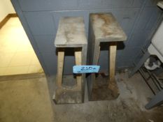 Lot - (2) Large Angle Plates, 32