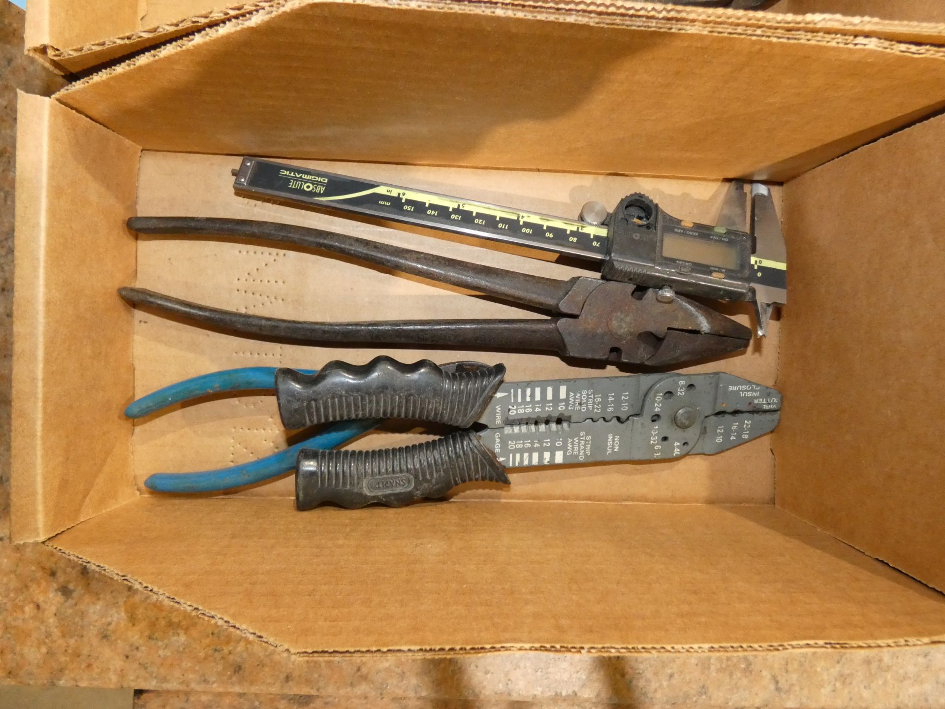 Lot - (2) Boxes Assorted Tools, (4) Slip Joint Pliers, (2) Linesman Pliers, Etc. - Image 3 of 4