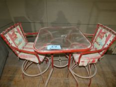 Lot - Vintage Coca-Cola Table and (2) Chairs (Located On Mezzanine)