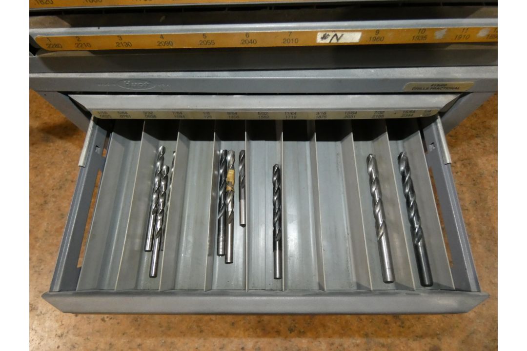 Lot - (2) Hubt Drill Bit Cabinet With Contents - Image 4 of 8
