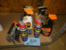 Lot - Assorted Automotive Supplies, Armoral, WD40, Cleaning Supplies, Etc.
