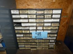 Lot - Bolt and Screw Organizer with Contents, Assorted Screws- Wood and Machine, Etc.