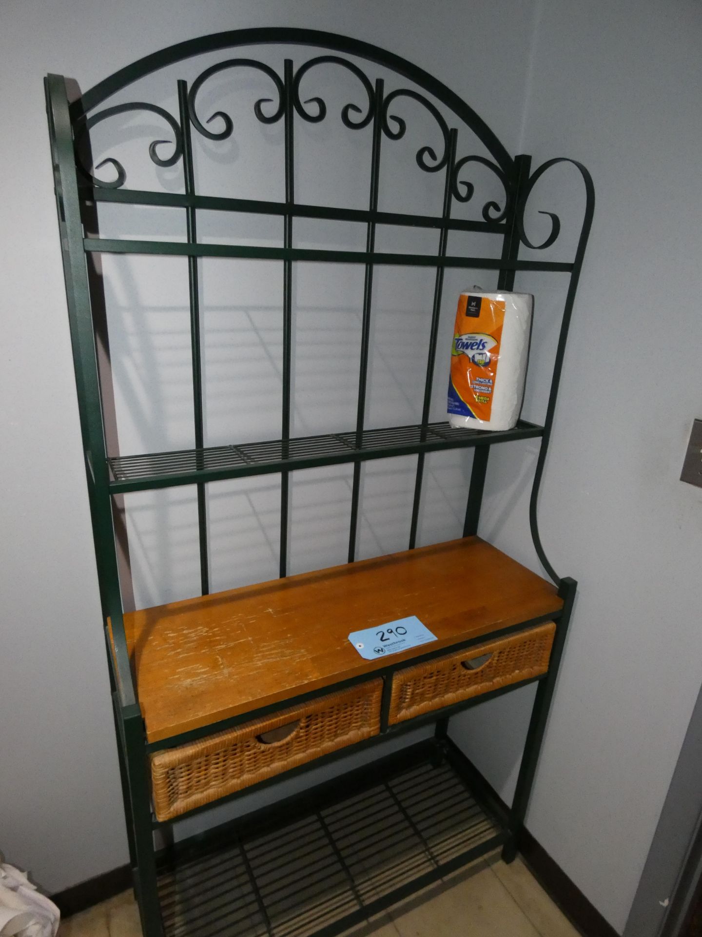 Metal Bakers Rack with Baskets