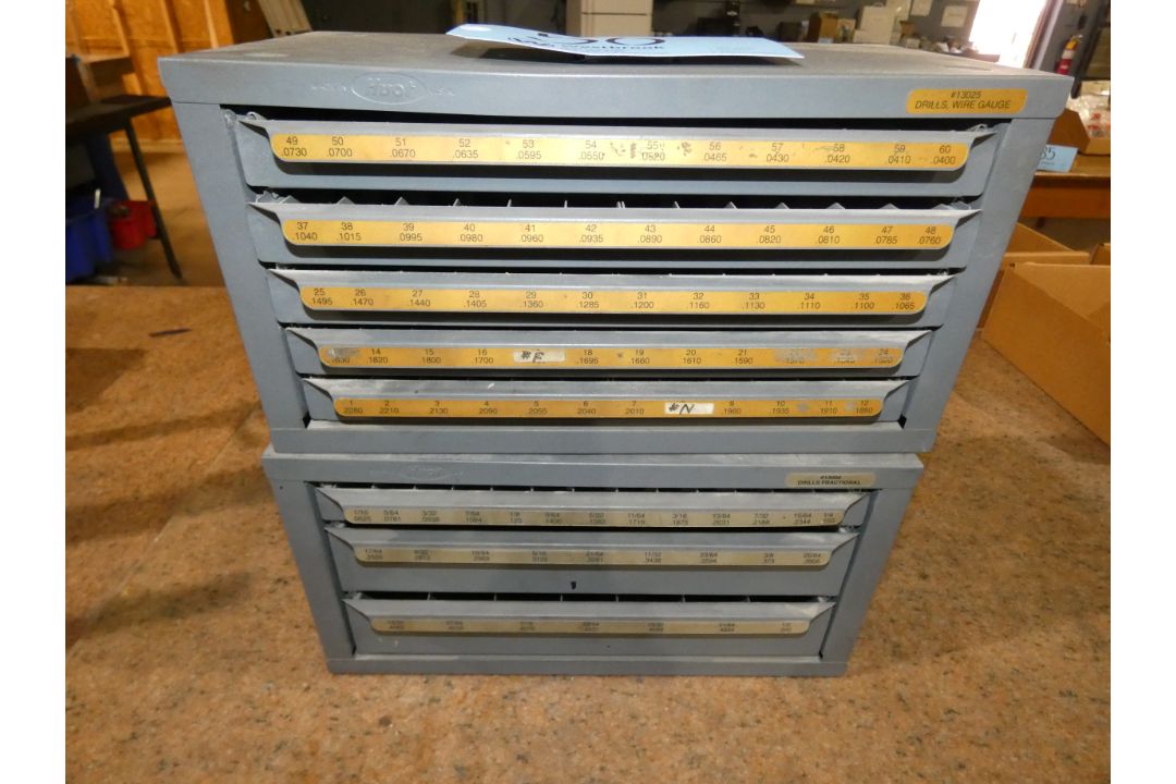 Lot - (2) Hubt Drill Bit Cabinet With Contents - Image 2 of 8