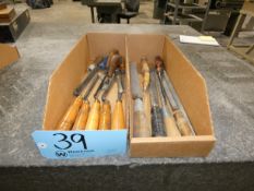 Lot - Assorted Wood Chisels, Gouges and Files