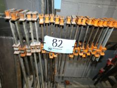 Lot - (20) Bar Clamps- Various Sizes