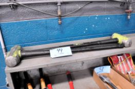 Lot - (2) Long Handle Sledge Hammers