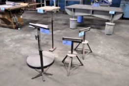 Lot - (5) Roller Stock Feed Stands