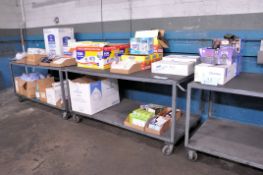 Lot - Gloves, Foam Cups, Respirator Masks, Can Liners, Carpet Cleaner, Light Bulbs, Hand Towels, Etc