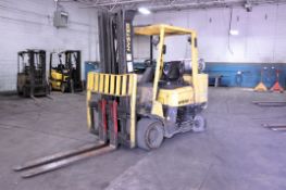 Hyster Model S100XM-BCS 10,500-lb. Capacity LP Gas Forklift Truck