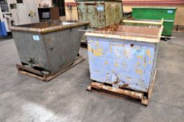 Lot - (2) Approx. 1 Cu. Yd. Self Dumping Hoppers