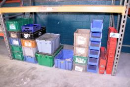 Lot - Empty Plastic Bins and Totes