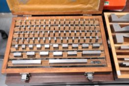 HDT Grade B 81-Piece Gage Block Set with Case, s/n 70489