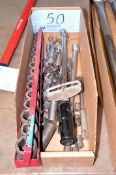 Lot - Sockets and Torque Wrench in (1) Box
