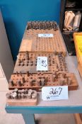 Lot - (4) Plug Gage Sets with Stands