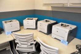 Lot - (4) HP LaserJet P3015 Laser Printers