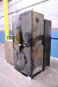 Lot - (2) 2-Door Supply Cabinets and (1) 2-Door Short Cabinet in (1) Group