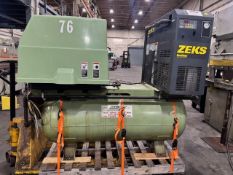 2008 Sullair Model ES-6-7.5H 7.5-HP Rotary Screw Packaged Air Compressor