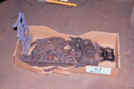 Lot - Custom Fabricated Detroit Sports Team Logos in (1) Box