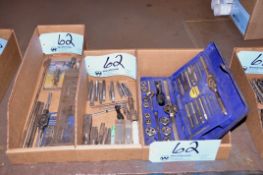 Lot - Irwin Tap and Die Set, Taps, Reamers and Woodworking Counterbores in (3) Boxes