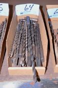 Lot - Tapered Shank Drills in (1) Box