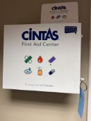Lot- (1) Cintas First Aid Center, (1) Cintas Blood Borne Pathogens Infection Control Kit