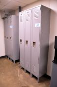 Lot - Lockers with (2) Bench Seats (Located in Men's Room)