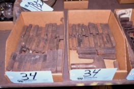 Lot - Steel Hand Stamps in (2) Boxes