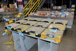 Lot - (12) Stanley Organizer Kits with Bolts, Screws, Nuts, Washers, Fittings and Thread Inserts