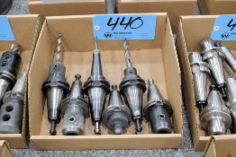 Lot - (6) Cat 40 End Mill Holders in (1) Box