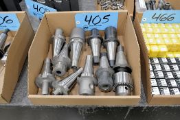 Lot - (7) NMTB 40 End Mill Holders, (2) NMTB 40 Collet Chucks and (1) NMTB 40 1/2
