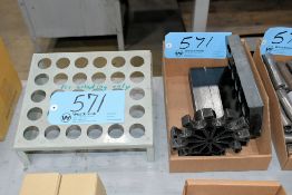 Lot - (2) R8 Collet Stands in (1) Box with (1) 5C Collet Stand