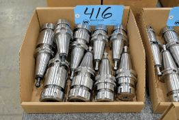 Lot - (5) BT40 and (4) Cat 40 Collet Chucks in (1) Box