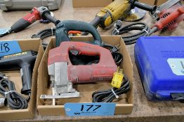 Milwaukee Cat No. 6256 3,100 SPM Electric Jig Saw with Black & Decker Model TS410 Electric Jig Saw