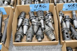 Lot - (11) BT40 End Mill Holders in (1) Box