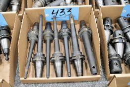 Lot - (7) Cat 40 End Mill Holders in (1) Box