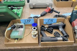Ultra Heat Model 3469 1,300 Watt Electric Heat Gun, Wagner Model 1220 1,200 Watt Electric Heat Gun